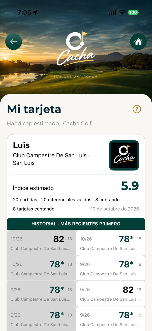 Mi tarjeta y HC sugerido